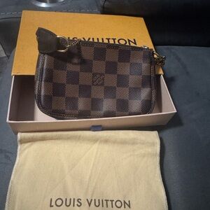 Louis Vuitton Brown Damier Ebene Canvas Mini Pochette